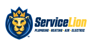 Logo of a stylized lion with a crown next to the text "ServiceLive.
